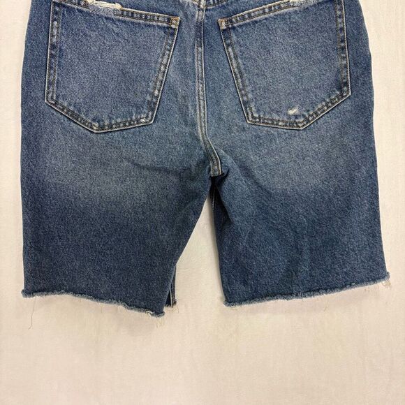 Abercrombie & Fitch Women's High Rise 8" Inseam Bermuda Jean Shorts Size 6 - Picture 9 of 11